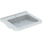 Expressz szállítás Geberit Selnova Comfort Square akadálymentes mosdó 65x55 cm, túlfolyóval 500.788.01.7