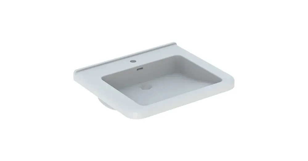 Expressz szállítás Geberit Selnova Comfort Square akadálymentes mosdó 65x55 cm, túlfolyóval 500.788.01.7