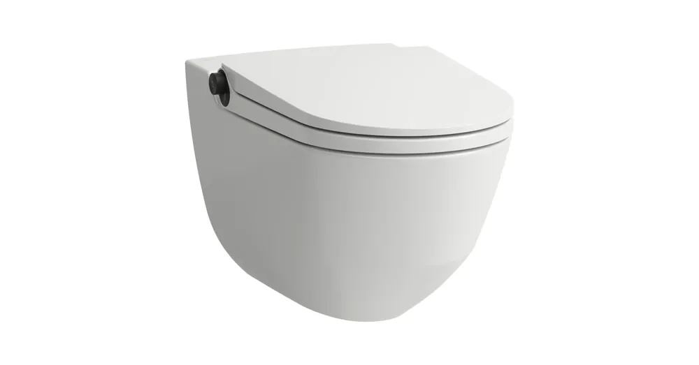 Prémium LAUFEN CLEANET RIVA Bidés WC, rimless, fali, mélyöblítésű, perem nélküli,ülőkével Fehér H8206914040001