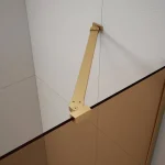 Végkiárusítás SAPHO ESCA sarokmerevítő, 900mm, matt arany (ES7846)