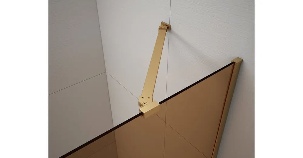 Végkiárusítás SAPHO ESCA sarokmerevítő, 900mm, matt arany (ES7846)