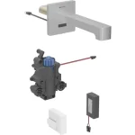Geberit Brenta fali mosdócsaptelep 17 cm, termosztatikus keverővel, rozsdamentes acél, szálcsuszolt 116.278.SN.1 Outlet