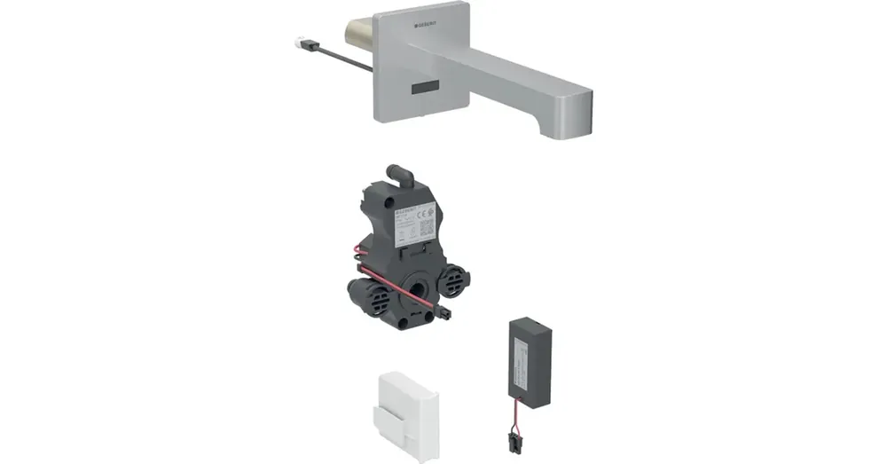 Geberit Brenta fali mosdócsaptelep vezérlődobozhoz 22 cm, keverővel, rozsdamentes acél, szálcsiszolt 116.294.SN.1 Legkelendőbb
