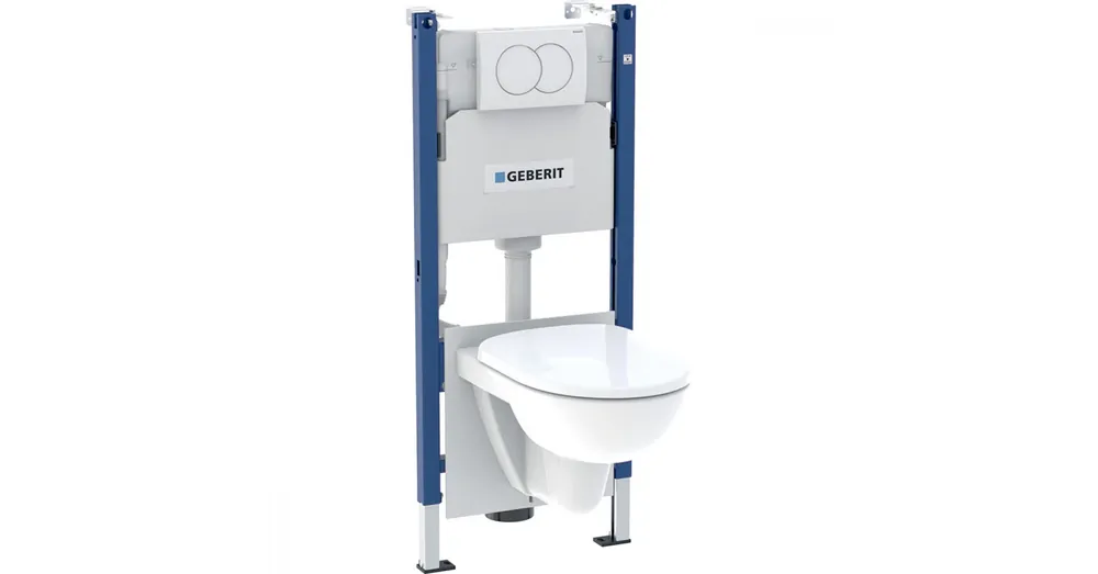 Geberit Duofix szerelőelem Selnova fali WC csésze ülőkével, Delta öblítőtartállyal és nyomólappal 118.400.11.2 Korlátozott ajánlat
