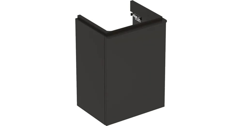 Biztonságos vásárlás Geberit Smyle Square alsó szekrény kézmosóhoz ajtóval 44,2x35,6 cm, matt lakkozott láva 500.351.JK.1