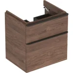 Azonnal elérhető Geberit Smyle Square alsó szekrény mosdóhoz fiókkal 58,4x47 cm, hikoridió 500.352.JR.1