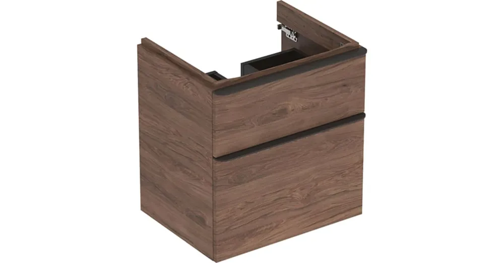 Azonnal elérhető Geberit Smyle Square alsó szekrény mosdóhoz fiókkal 58,4x47 cm, hikoridió 500.352.JR.1