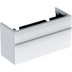 Geberit Smyle Square alsó szekrény dupla mosdóhoz fiókkal 118,4x47 cm, magasfényű fehér 500.356.00.1 Biztonságos fizetés