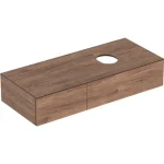 Korlátozott ajánlat Geberit VariForm alsó szekrény pultra ültethető mosdóhoz 120x51 cm, 2 fiókkal, pakolófelülettel, hikoridió 501.174.00.1