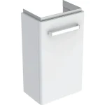 Gyors kiszállítás Geberit Selnova Compact 1 ajtós alsó szekrény kézmosóhoz 34,8x25,2 cm, rövidített kivitel, matt fehér 501.488.00.1