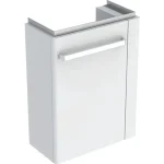 Ajánlat Geberit Selnova Comfort alsó szekrény kézmosóhoz 50 cm, jobb oldali törölközőtartó, rövidített kivitel,matt fehér 501.498.00.1