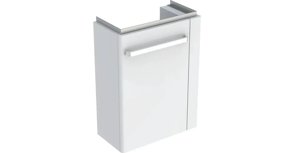 Ajánlat Geberit Selnova Comfort alsó szekrény kézmosóhoz 50 cm, jobb oldali törölközőtartó, rövidített kivitel,matt fehér 501.498.00.1