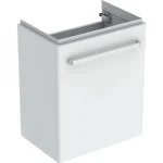Geberit Selnova Compact 1 ajtós alsó szekrény mosdóhoz 55 cm, szerviztérrel, fényezett fehér 501.614.01.1 Csak ma