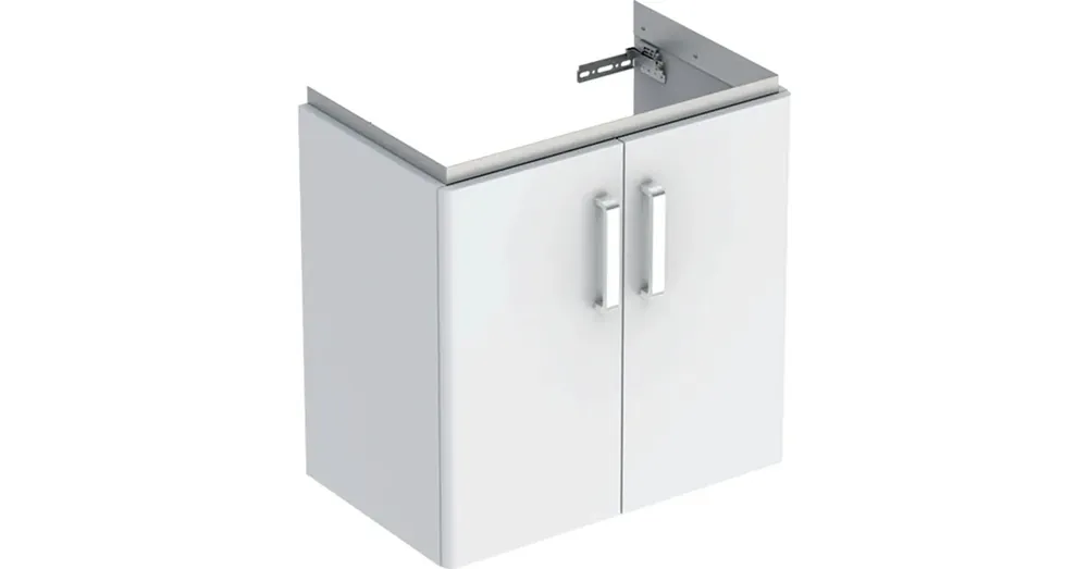 Geberit Selnova Compact 2 ajtós alsó szekrény mosdóhoz 65 cm, szerviztérrel, fényezett fehér 501.956.01.1 Utolsó esély