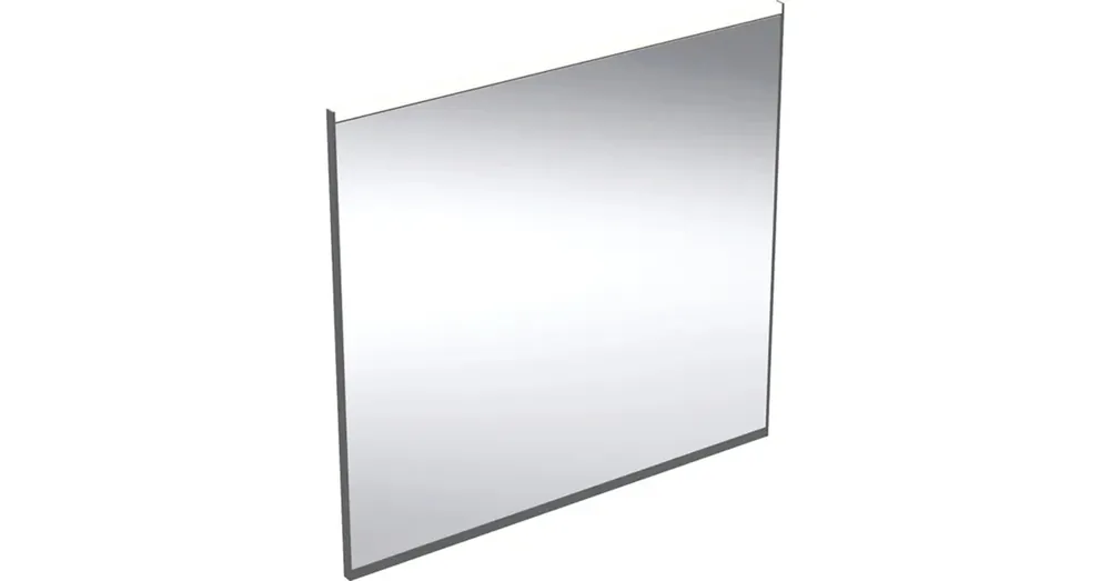Szuper ajánlat Geberit Option Plus Square tükör 75x70 cm, közvetlen és közvetett világítással, matt fekete 502.782.14.1