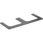Geberit One márványhatású mosdópult két oldali kivágással, pultra ültethető mosdóhoz 120x47cm, matt fekete 505.165.00.2 Újdonság