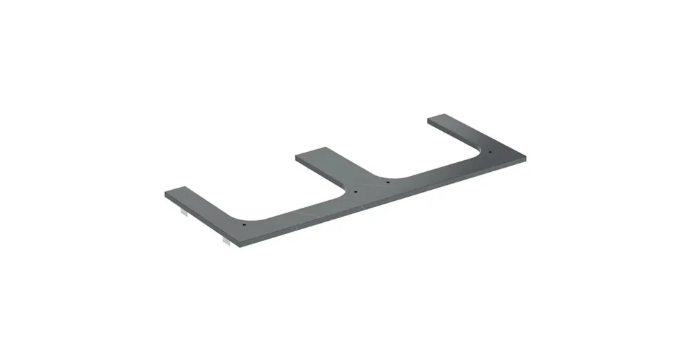 Geberit One márványhatású mosdópult két oldali kivágással, pultra ültethető mosdóhoz 120x47cm, matt fekete 505.165.00.2 Újdonság