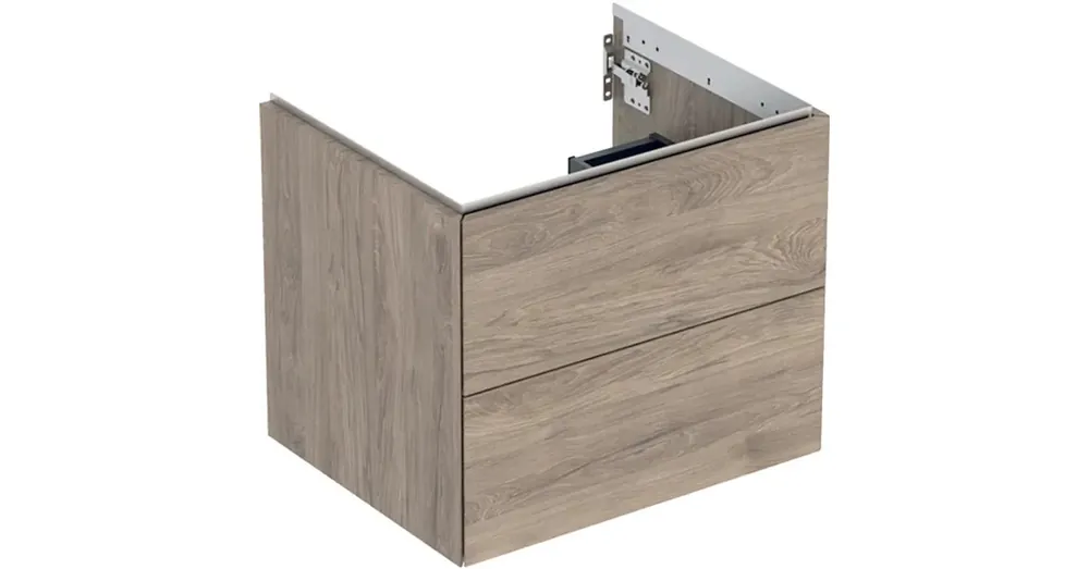 Geberit One alsó szekrény mosdóhoz 2 fiókkal 59,2x47 cm, hikoridió 505.261.00.6 Vásárlói kedvenc