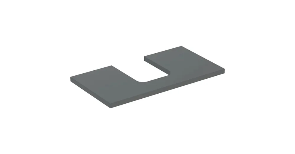 Akció Geberit One mosdópult középső kivágással, pultra ültethető tálformájú mosdóhoz 75x47 cm, matt láva 505.272.00.3