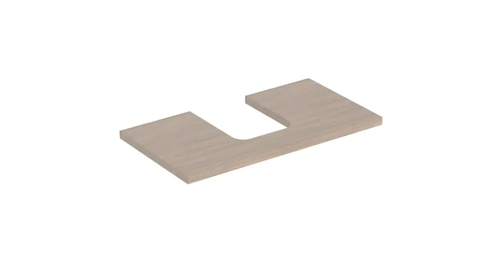 Legjobb ár Geberit One mosdópult középső kivágással, pultra ültethető tálformájú mosdóhoz 90x47 cm, tölgy 505.273.00.5