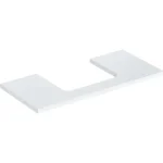 Geberit One mosdópult középső kivágással, pultra ültethető mosdóhoz 105x47 cm, magasfényű fehér 505.284.00.1 Nézd meg most