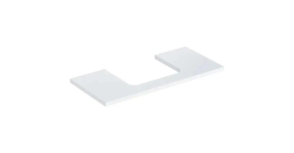 Geberit One mosdópult középső kivágással, pultra ültethető mosdóhoz 105x47 cm, magasfényű fehér 505.284.00.1 Nézd meg most