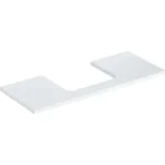 Geberit One mosdópult középső kivágással, pultra ültethető mosdóhoz 120x47 cm, magasfényű fehér 505.285.00.1 Nézd meg most