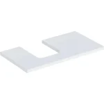 Geberit One mosdópult bal oldali kivágással 90x47 cm, pultra ültethető tálformájú mosdóhoz, matt fehér 505.293.00.2 Szuper ajánlat