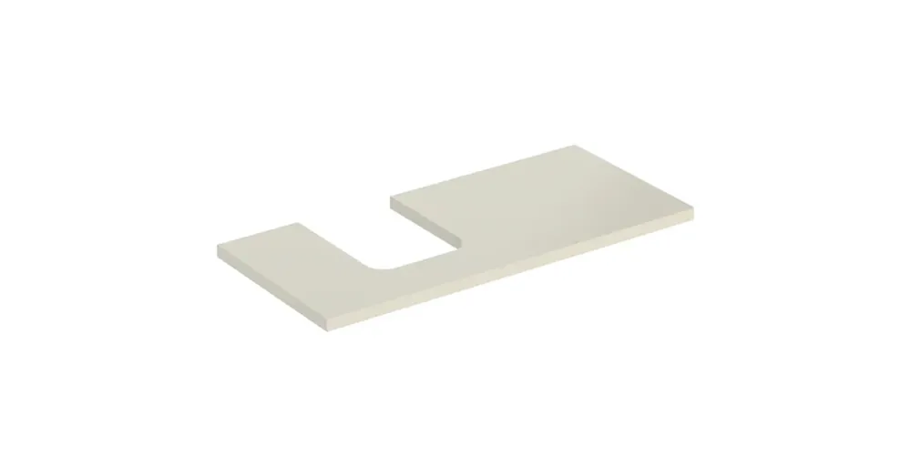 Expressz szállítás Geberit One mosdópult bal oldali kivágással 105x47 cm, pultra ültethető tálformájú mosdóhoz, magasfényű homokszürke 505.294.00.4
