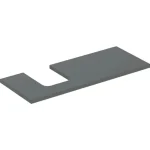 Geberit One mosdópult bal oldali kivágással 120x47 cm, pultra ültethető tálformájú mosdóhoz, matt láva 505.295.00.3 Gyors kiszállítás