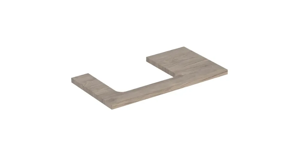 Geberit One mosdópult bal oldali kivágással 90x47 cm, pultra ültethető mosdóhoz, hikoridió 505.303.00.6 Korlátozott ajánlat
