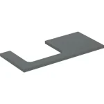 Geberit One mosdópult bal oldali kivágással 105x47 cm, pultra ültethető mosdóhoz, matt láva 505.304.00.3 Korlátozott ajánlat