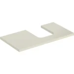 Geberit One mosdópult jobb oldali kivágással 90x47 cm, pultra ültethető tálformájú mosdóhoz, magasfényű homokszürke 505.313.00.4 Csak ma
