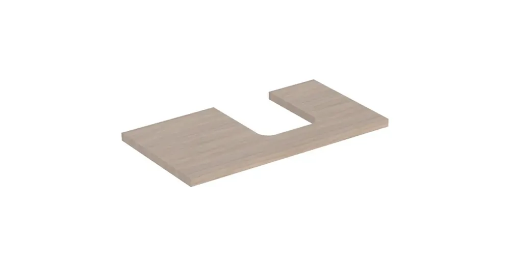 Geberit One mosdópult jobb oldali kivágással 90x47 cm, pultra ültethető tálformájú mosdóhoz, tölgy 505.313.00.5 Akciós ár