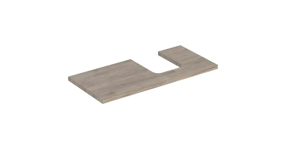 Geberit One mosdópult jobb oldali kivágással 105x47 cm, pultra ültethető tálformájú mosdóhoz, hikoridió 505.314.00.6 Outlet