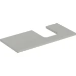 Kedvezményes ár Geberit One mosdópult jobb oldali kivágással 105x47 cm, pultra ültethető tálformájú mosdóhoz, matt greige 505.314.00.7
