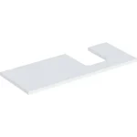 Szezonális akció Geberit One mosdópult jobb oldali kivágással 120x47 cm, pultra ültethető tálformájú mosdóhoz, matt fehér 505.315.00.2
