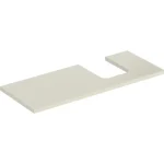 Expressz szállítás Geberit One mosdópult jobb oldali kivágással 120x47 cm, pultra ültethető tálformájú mosdóhoz, magasfényű homokszürke 505.315.00.4