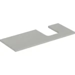 Olcsó Geberit One mosdópult jobb oldali kivágással 120x47 cm, pultra ültethető tálformájú mosdóhoz, matt greige 505.315.00.7