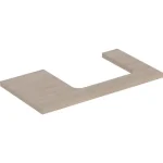 Ne maradj le Geberit One mosdópult jobb oldali kivágással 90x47 cm, pultra ültethető mosdóhoz, tölgy 505.323.00.5