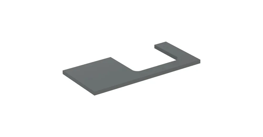 Geberit One mosdópult jobb oldali kivágással 105x47 cm, pultra ültethető mosdóhoz, matt láva 505.324.00.3 Korlátozott ajánlat
