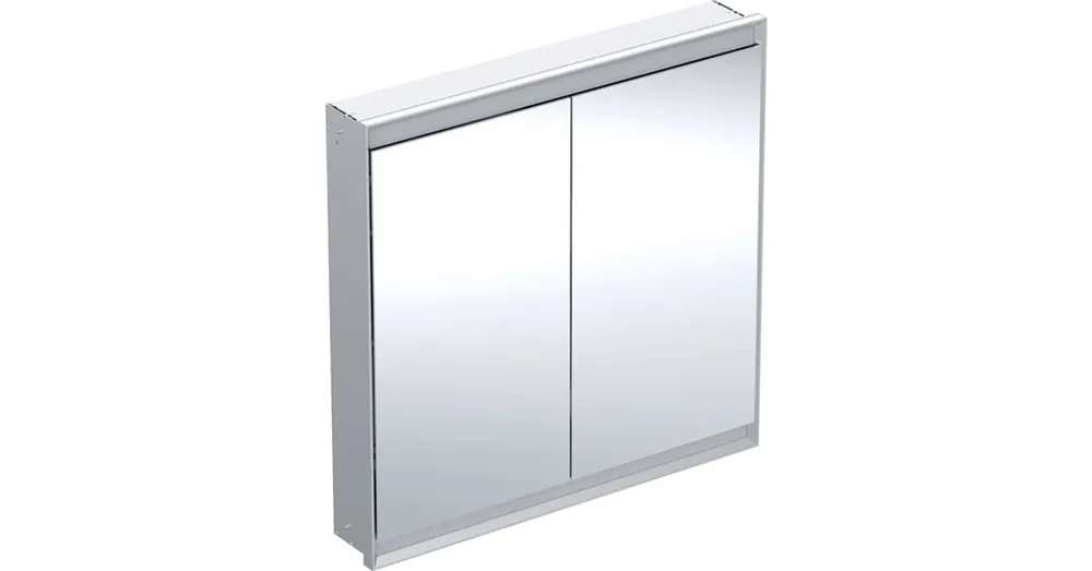 Geberit One 2 ajtós tükrös szekrény ComfortLight világítással 90x90 cm, eloxált alumínium 505.803.00.1 Olcsóbb