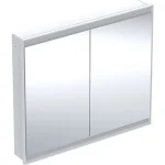 Biztonságos fizetés Geberit One 2 ajtós tükrös szekrény ComfortLight világítással 105x90 cm, fehér 505.804.00.2