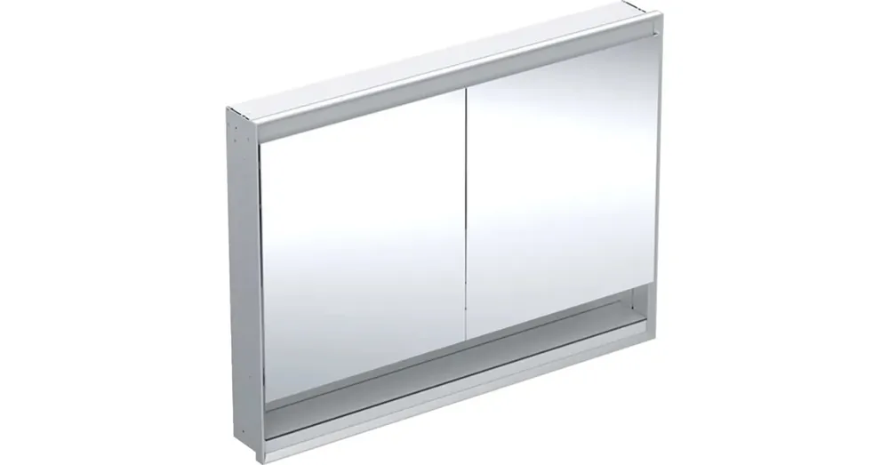 Geberit One tükrös szekrény polccal és ComfortLight világítással 120 cm, eloxált alumínium 505.825.00.1 Legkelendőbb