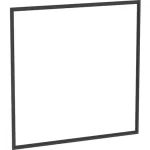 Geberit One takarókeret tükrös szekrényhez 75x93 cm, matt fekete 505.842.00.3 Expressz szállítás