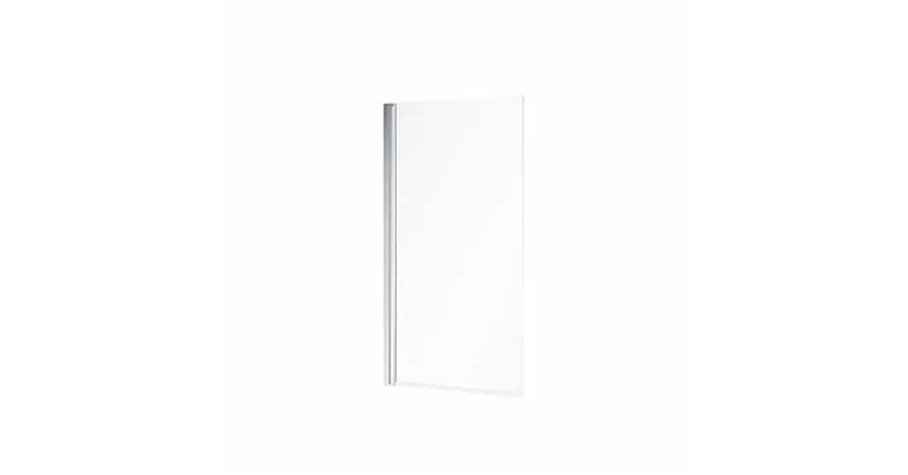 Azonnali szállítás Geberit GEO egyrészes kádparaván 80x150 cm átlátszó üveggel, Reflex bevonat, ezüst profil 560.118.00.2