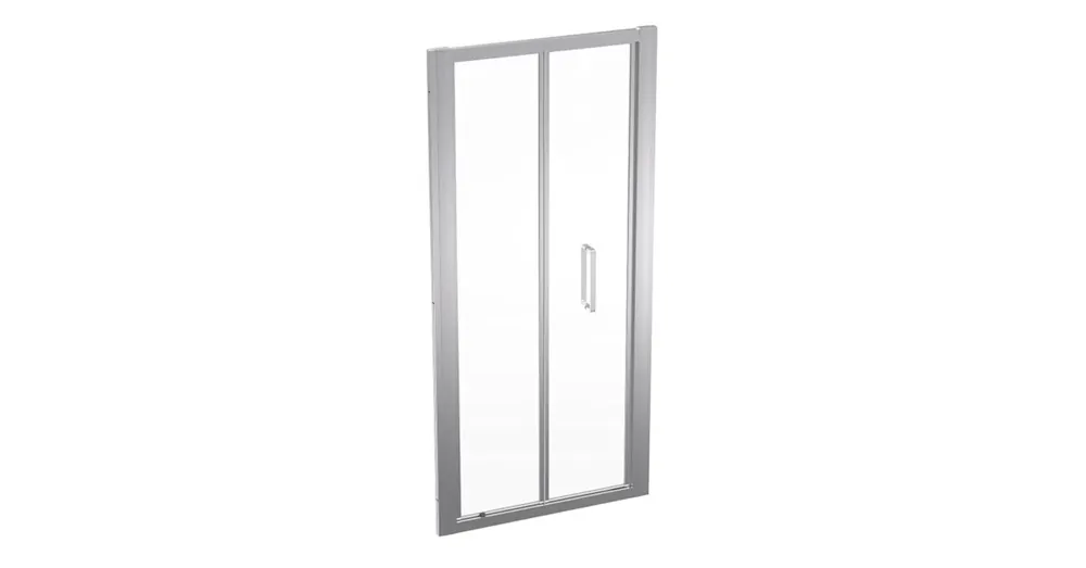 Geberit Geo összecsukható ajtó 90x190, átlátszó üveggel, Reflex bevonat, ezüst profillal 560.126.00.2 Szuper akció