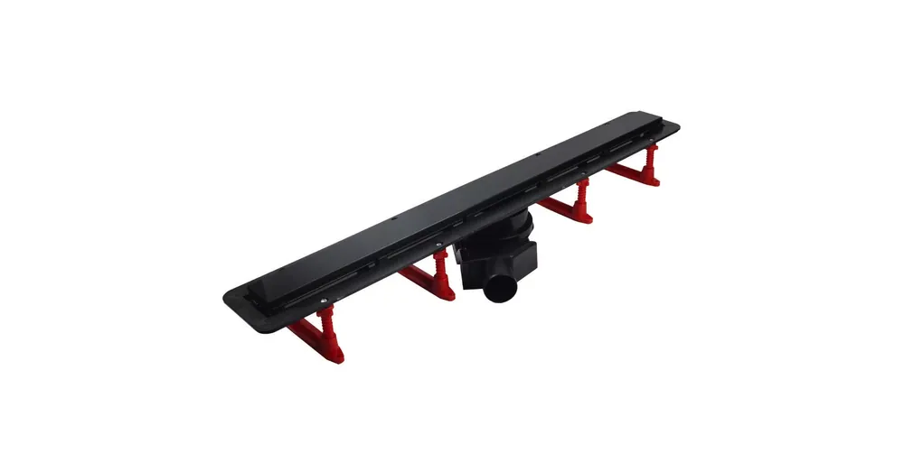 Pestan Confluo Frameless Line fekete üveg zuhanyfolyóka, 850 mm 13701206 Kedvezményes ár