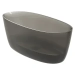 Vedd meg online Riho Oval Frosted Smoke szabadon álló kád, anyaga Solid Surface, 160x72cm, Füst B129002F01