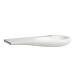 Ajánlat LAUFEN ILBAGNOALESSI Mosdó, 120 cm, pult bal oldalon, túlfolyó nélkül, kerámia lefolyószelep takaróval, csaplyuk nélkül, Matt Fehér H8149747571091